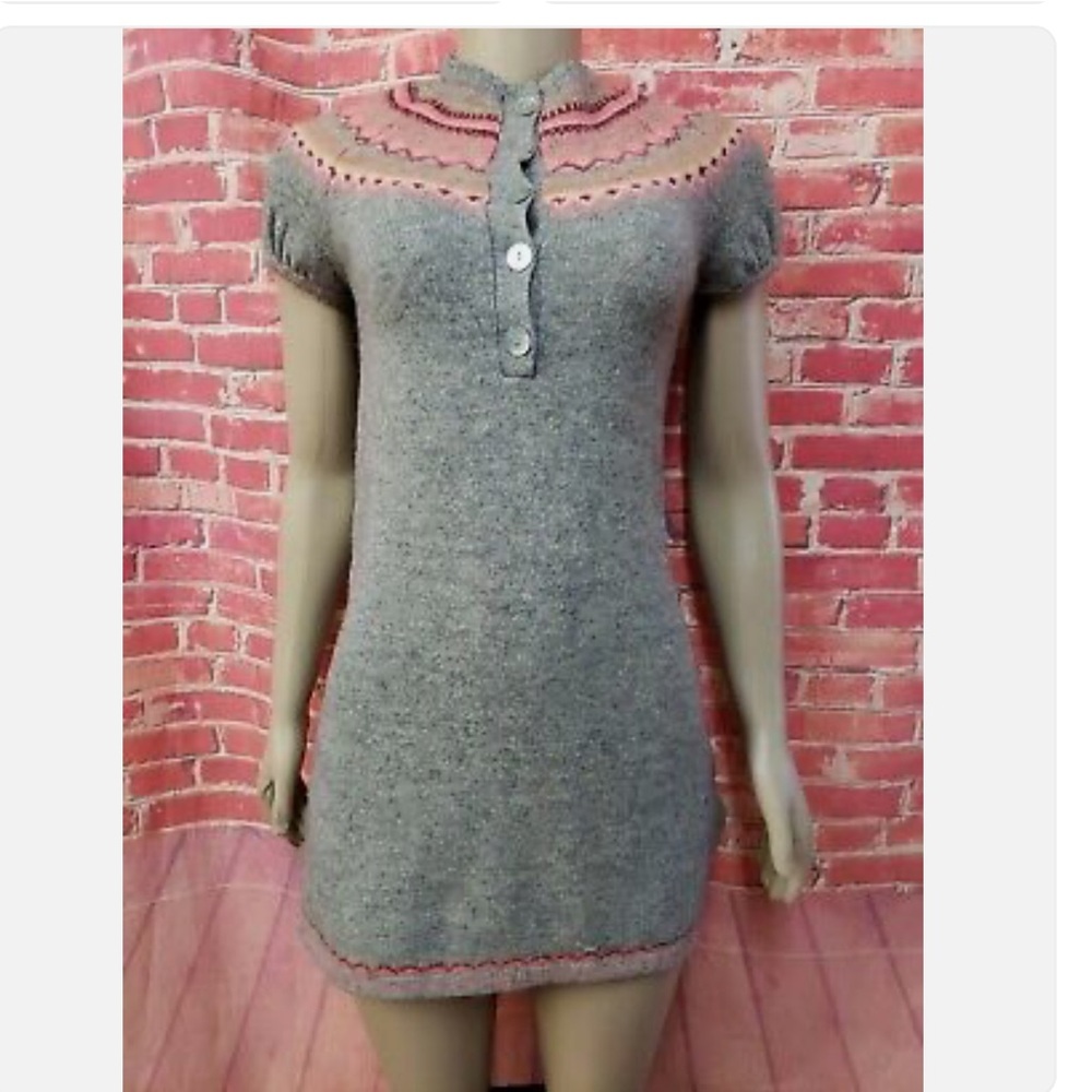 Free People Nordic 100% lambs wool
sweater dress